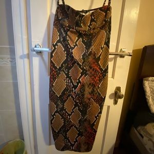 Tank Snake Print Dress